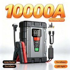 10000A Car Jump Starter with Air compressor Booster Jumper Power Bank Battery picture