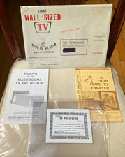 Vintage 1970s Macrocoma DIY Projection TV Lens Kit SEALED w/ Plans Booklet picture