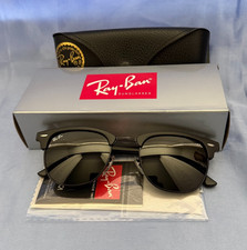 Ray-Ban RB3016 Clubmaster Sunglasses All Black Classic Frame 51-21 picture
