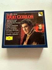 Verdi Don Carlos 4 CD Box Set Abbado Domingo Ricciarelli DGG Booklet Complete picture