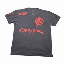Vintage Jaco Blackzillians Blood Crew MMA T Shirt Men’s L Black Y2K Double Sided picture