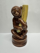 Vintage Mobana Creme de Banana Monkey Decanter Turret Imports Portugal 9