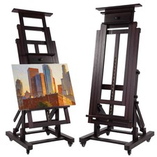 Movable Large H-Frame Painting Easel - Artist Studio Easel -Heavy Duty Art Easel picture