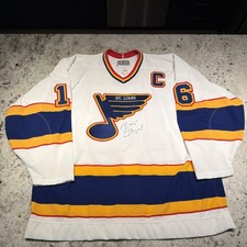 Brett Hull Signed St Louis Blues size 52 Maska CCM Official Vintage NHL  Jersey picture