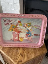 VINTAGE 1987 POPPLES THE CANDY STORE CAPER FOLDING TV TRAY LAP 17