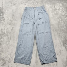 NEW Madewell Pants Womens 10 Gray Overcast The Neale Straight Leg Drapeweave picture