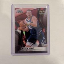 Topps 2025-26 Chrome Black - 2/5 Nikola Jokić Denver Nuggets #19 Red Refractor picture