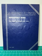 Roosevelt Dime Collection Starting 1946 Total of 47 Coins Complete Book Vintage picture