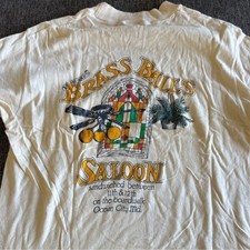 VTG 80’s Brass Balls Saloon short sleeve crewneck tee single stitch mens large picture