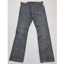 Gap 1969 Mens Low Rise Straight Fit Jeans Dark Indigo Denim 33x32 New picture