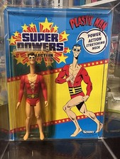 1986 Kenner Super Powers Plastic Man 33 Back MOC Sealed UNPUNCHED Vintage picture