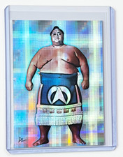 Konishiki Limited Edition Artist Signed “SUMO Legend” Refractor Card 1/1 picture