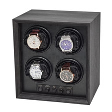 4 Slot Automatic Watch Winder Box LED Multi Rotation Modes picture