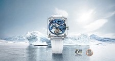 Agelocer full sapphire case free flying tourbillon BNIB (originally $2k) picture
