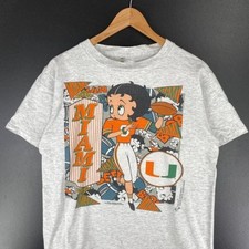 Vintage Miami Hurricanes shirt ,90’s Betty Boop Vintage Shirt AN48227 picture