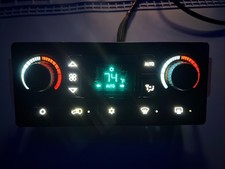 *REBUILT* WHITE LED DIGITAL CLIMATE CONTROL 03-06 TAHOE YUKON ESCALADE SILVERADO picture