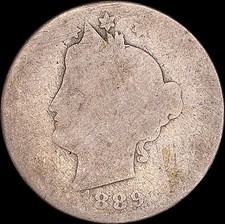 1889 5C Liberty Head 