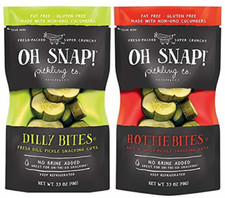 Oh Snap Fresh Pickle Bites Dill & Hottie Variety Pack, 3.25 oz, Pack of 12 picture