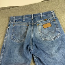 Wrangler 13MWZ Cowboy Cut Straight Leg Jeans Medium Wash Blue 31x31 picture