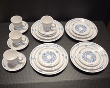 Rare Noritake Progression China 9022 Blue Moon 20  pc Set for 4 place settings picture