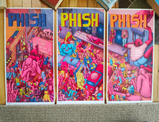 PHISH - Limited Edition Set Of 3 Posters - MATCHING # Set/850 - 2016 Bill Graham picture