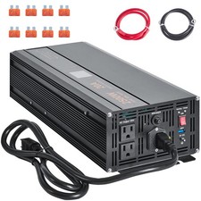Uimoso 2500W Sump Pump Battery Backup System Inverter LCD Emergency Power Outage picture