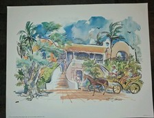 Lot Of 5 Vintage Cecile R. Johnson Dorado Beach Hotel  Puerto Rico Collection picture