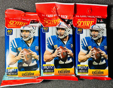 Lot of 3 - 2019 Score Football HUGE JUMBO FAT CELLO Factory Sealed Pack-40 Cards picture