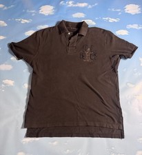 Vintage Polo Ralph Lauren Polo Shirt Mens L Patch Boxing Athletic Apparel NYC picture