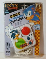 Rare New Sealed 1993 Vintage Sonic The Hedgehog Radio AM/FM All Weather Sports picture