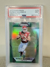 2017 Panini Prizm - Rookies Patrick Mahomes II #269 Green Prizm (RC) PSA 9 picture