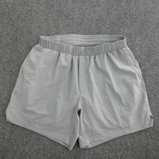 Lululemon Shorts Mens Small Gray Athletic 5 Inseam Elastic Waist Running Gym picture
