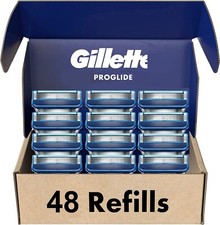 48 PCS 5-Blade Shaving Cartridge For Gillette Fusion Proglide Mach Razor picture