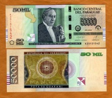 Paraguay, 50,000 (50000) Guaranies 2022 P-239b K-Serie, UNC picture