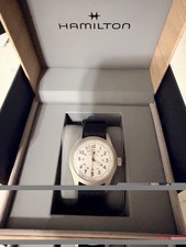 Hamilton Khaki Field Mechanical Men's Watch 38mm White Dial Mechanical Movement picture
