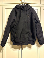 Carhartt Yukon Extremes Men’s Hooded Full Zip Insulated Canvas Jacket Black L picture