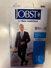 Jobst Medical Compression Knee Socks For Men 15-20 mmHg Size 3 Black picture