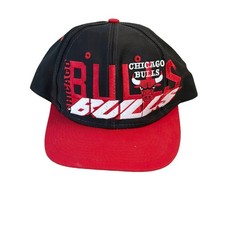 Vintage - Rare 90’s Chicago Bulls Spellout SnapBack Hat Y2K NBA Logo 7 OS picture