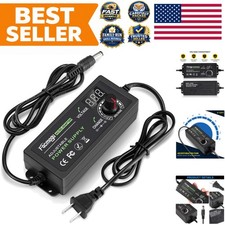 Adjustable 3V-12V 5A Power Supply with LED Display - Travel Ready 60W Adapter picture