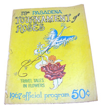 Vintage 1967 Pasadena Tournament Of Roses Parade Official Program And Ticket picture