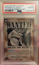2024 ONE PIECE OP09-EMPERORS IN THE NEW WORLD #093 MARSHALL D. TEACH PSA 10 picture