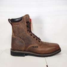 Justin Work Boots Mens Size 12 Brown Waterproof Square Composite Toe Driller picture