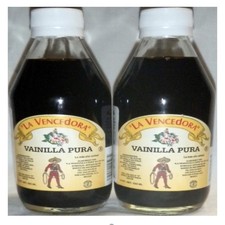 2X La Vencedora Pure Mexican Vanilla Extract Glass 8.45oz/250mL Glass Bottles picture