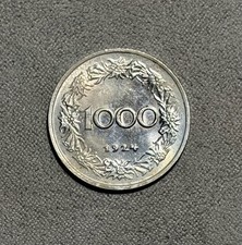 Austria 1924 1000 groschen picture