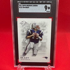 Topps 2011 Gridiron Legends Tom Brady New England Patriots #115 SGC 9 picture