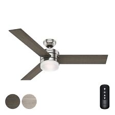 Hunter Fan 54 in Modern Brushed Nickel Finish Indoor Ceiling Fan with Light Kit picture