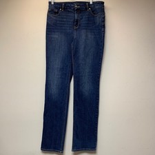 Chico's So Lifting Slim Leg Jeans Womens 1.5 Regular Blue Dark Wash Excellent picture