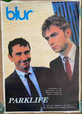 Orig - BLUR - PARLKIFE - 1994 - Promo Vid Poster - Rare - Good picture