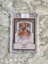 2016 Topps Knockout UFC Museum Collection Jon Jones Framed Auto /15 #MCC-JJO picture