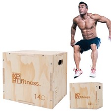 XPRT Fitness 3-in-1 Wooden Plyo Box Cross Training Jump Workout picture